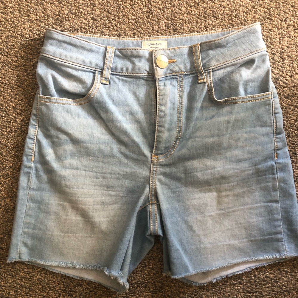 Light Wash Denim Jorts by ripton & co.